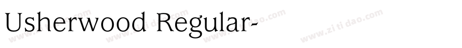 Usherwood Regular字体转换